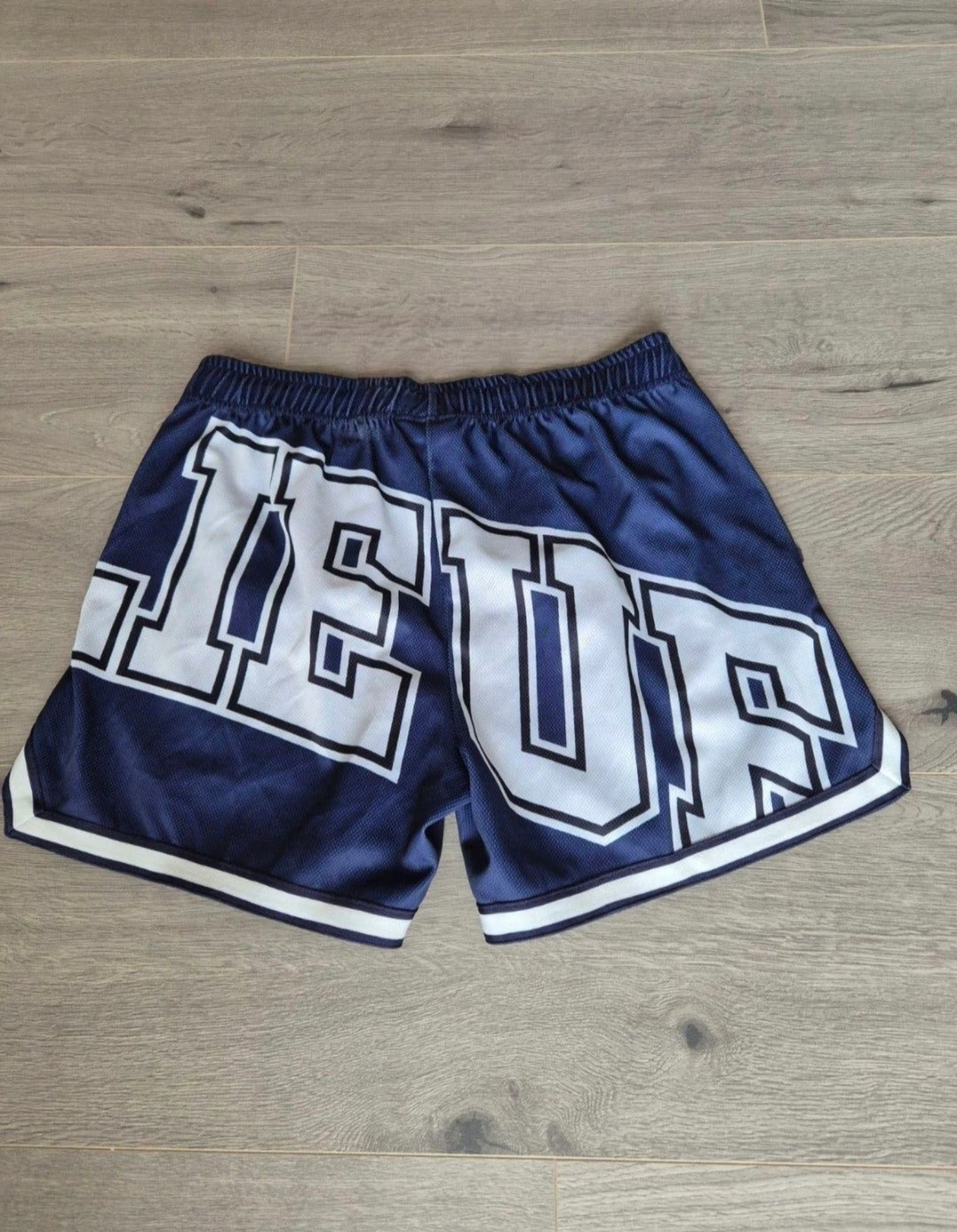 Clan de Banlieue Mesh Basketball Shorts Dark Blue / White – Sporty Shorts – photo 5